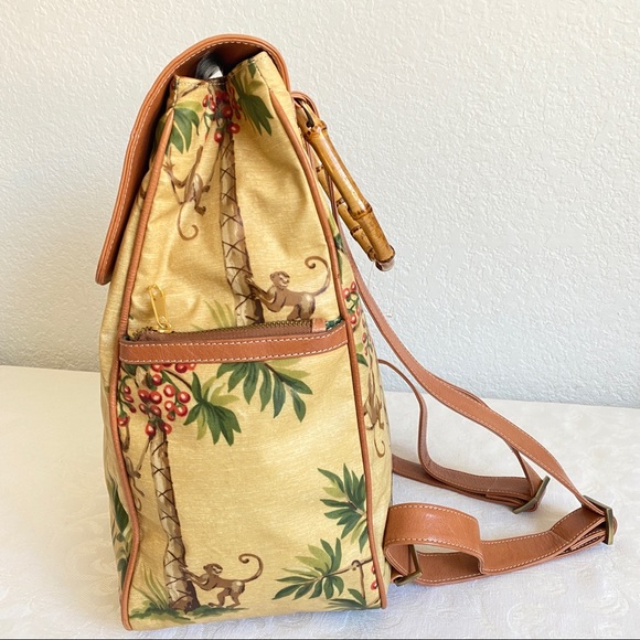 Isabella fiore Palm print backpack - Picture 4 of 11